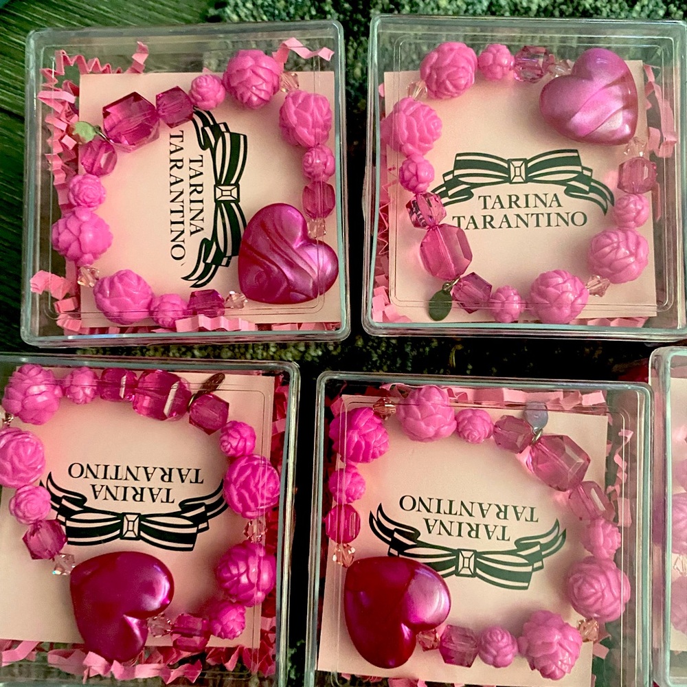 Tarina Tarantino braclet pink rosette x2